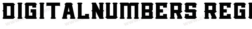DigitalNumbers Regul字体转换